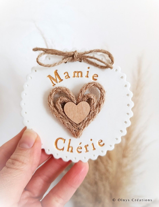 Maxi magnet personnalisé en argile - Fête des grands-mères