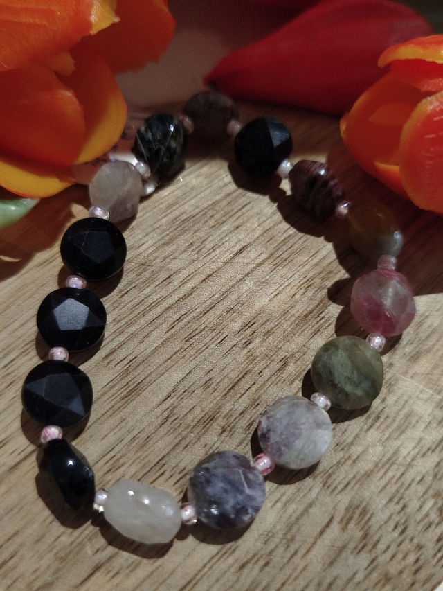 Bracelet Tourmaline Rose