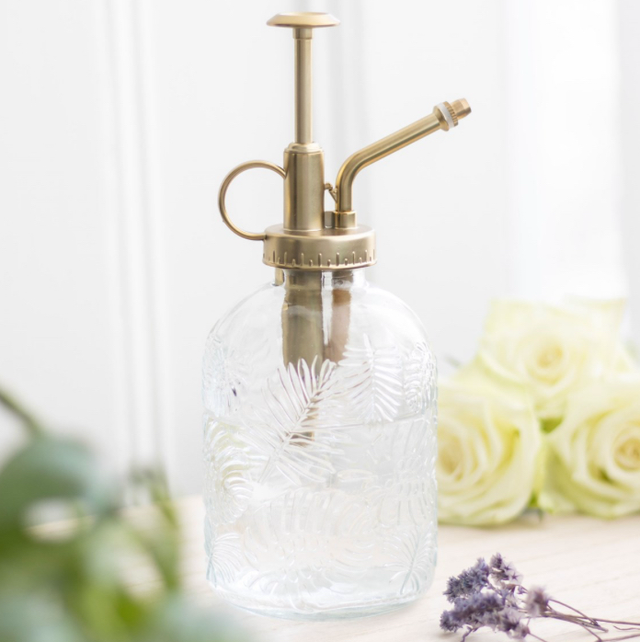 Glass Leaf Print Plant Mister 