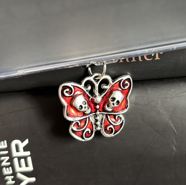 Red Death Head Moth Kindle Charm