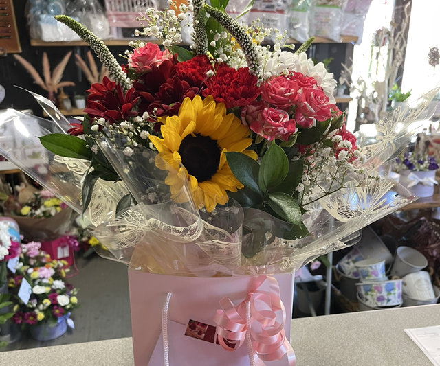 Sunflower and reds aqua pack