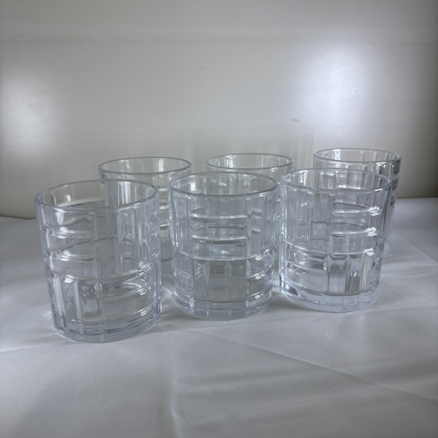 Verre à eau par 6 effet brique 