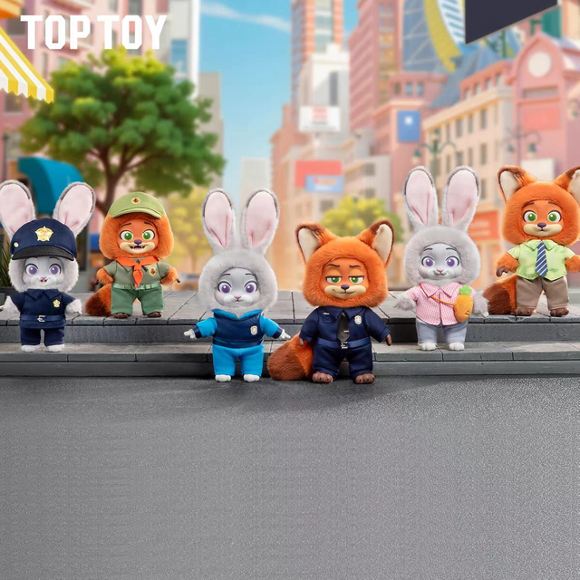 TopToy - Zootopia Plush Keychain Vinyl Face
