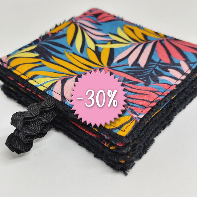 MAKA – Lot de 5 lingettes lavables pour une routine beauté responsable