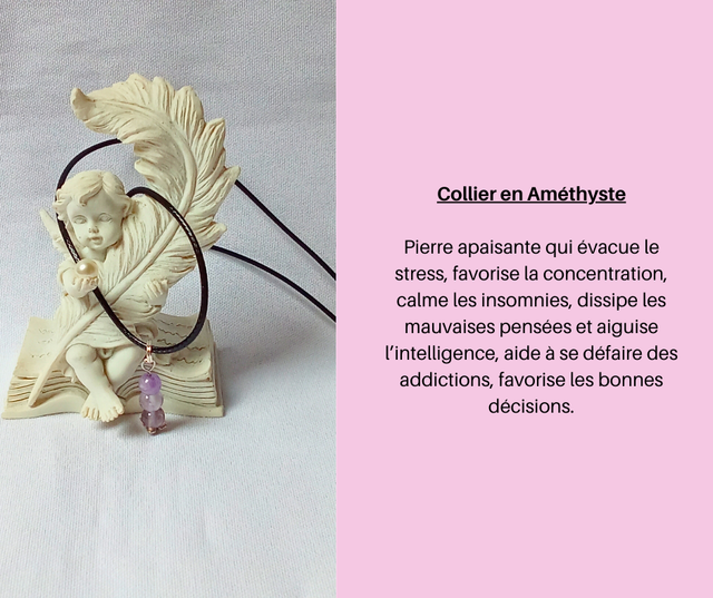 38- Collier en Améthyste