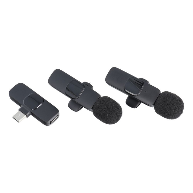 Drahtloses Lavaliermikrofon für Typ-C-Doppel (2 im Set) K1