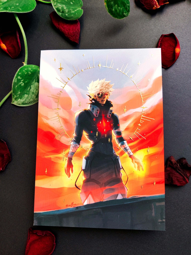 Kacchan Ablaze - Gold Foil - A5
