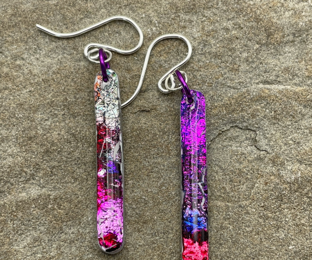 Long drop earrings
