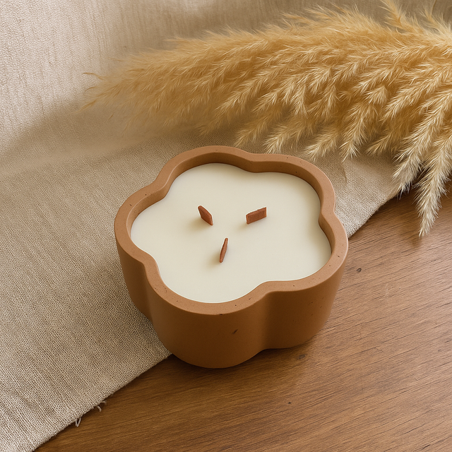 Bougie design - Fleur