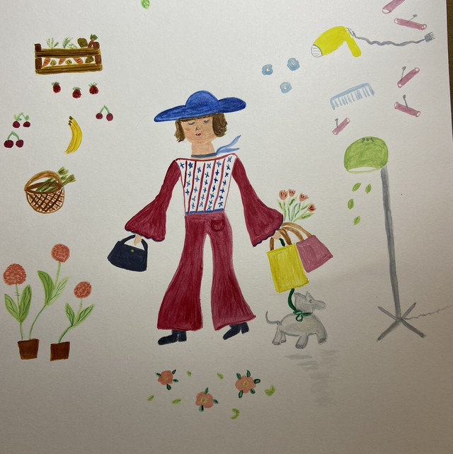 Illustration La dame élégante 