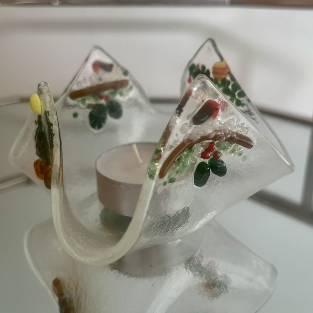 Christmas: Draped Tea-light Holder