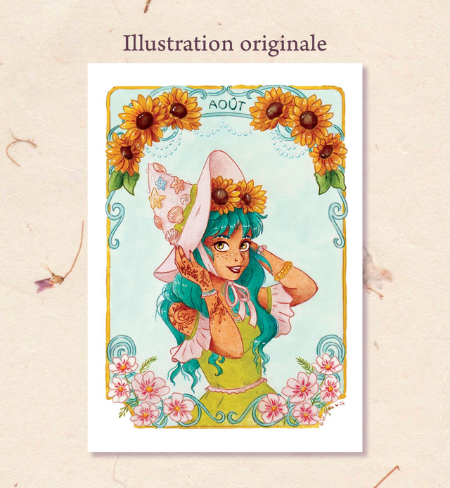 Illustration Originale - Sorcière du mois d'Août ✨️
