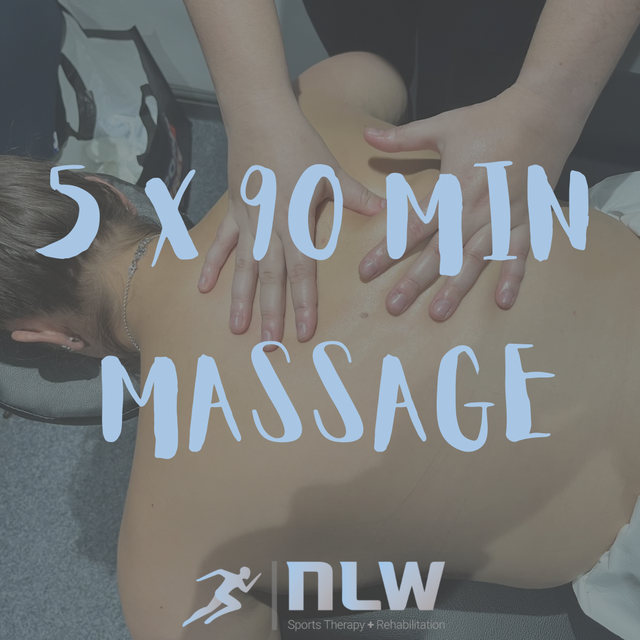 5 x 90 min massage bundle