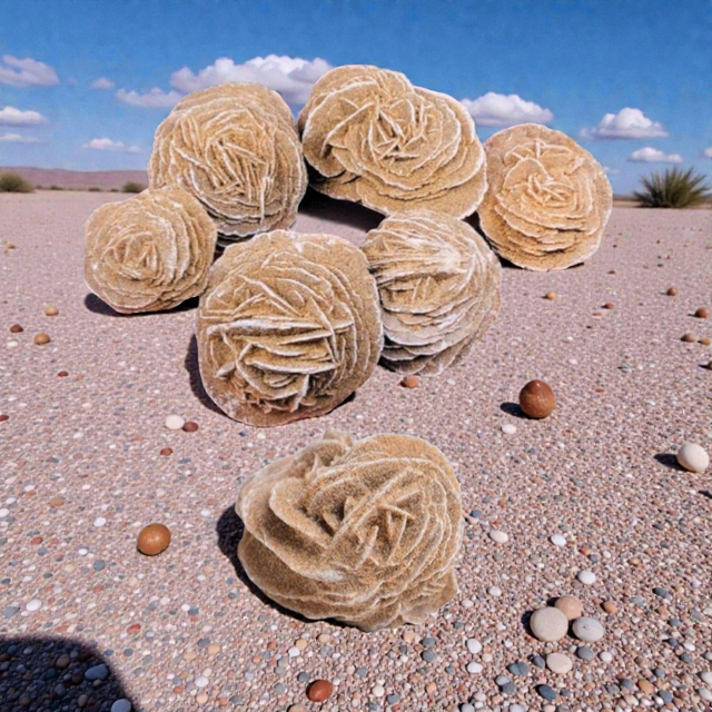 Naturstein Rohling Sandrosenquarz 