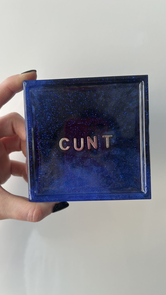 Trinket Tray/Coaster - Naughty & Spicy Slogan Square Trinket Trays or Coasters - Various Designs & Custom