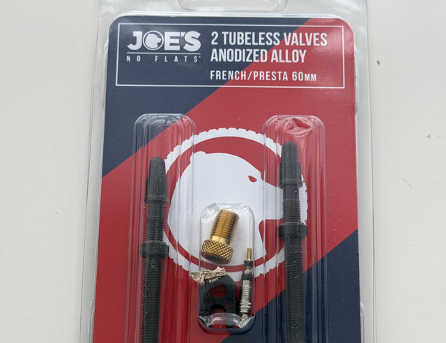 Joe’s No Flats Tubeless Anodized Black Presta Valves 60mm