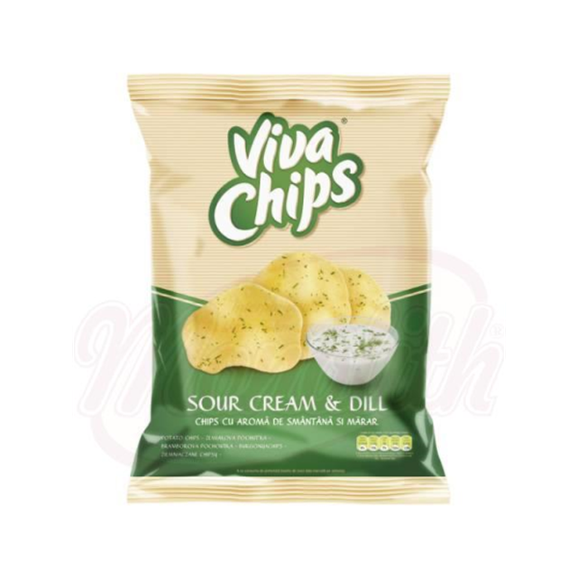 Chips à l'aneth et à la crème 100g-VIVA smantana sl marar 