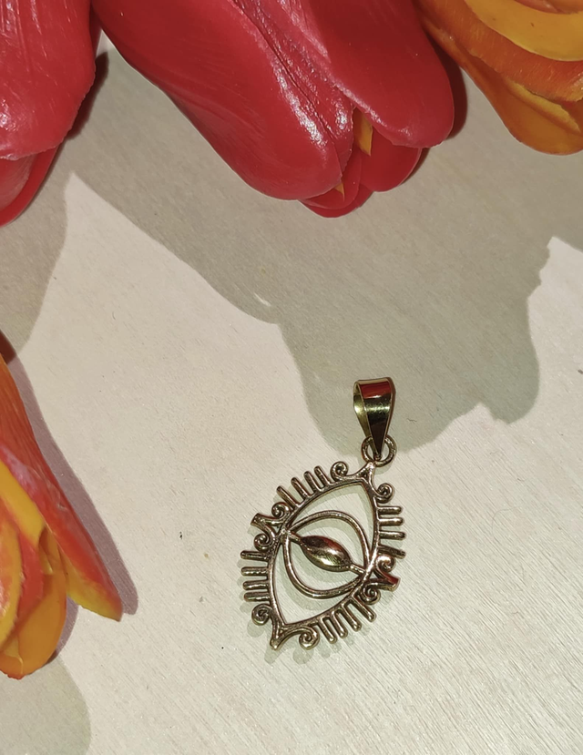 👁️ Pendentif Œil Protecteur en bronze