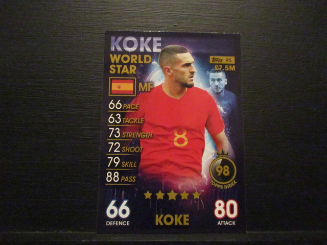 Koko - World Star Match Attax 101 Original Trading Card