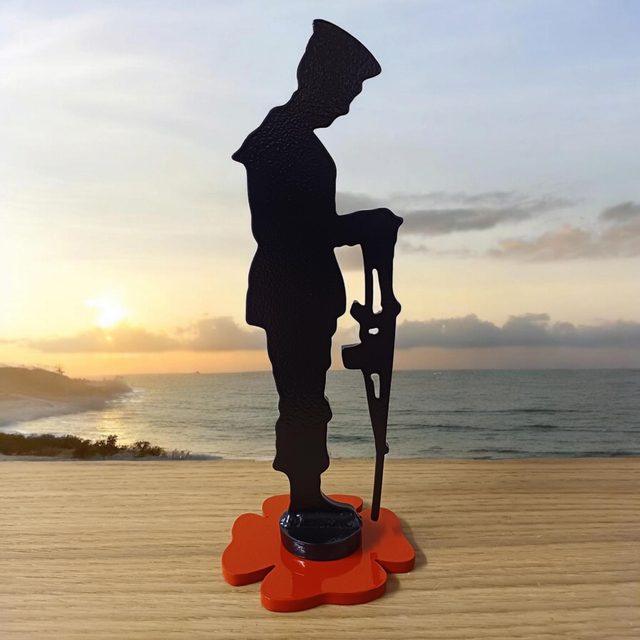Navy Sailor &amp; Poppy Statue