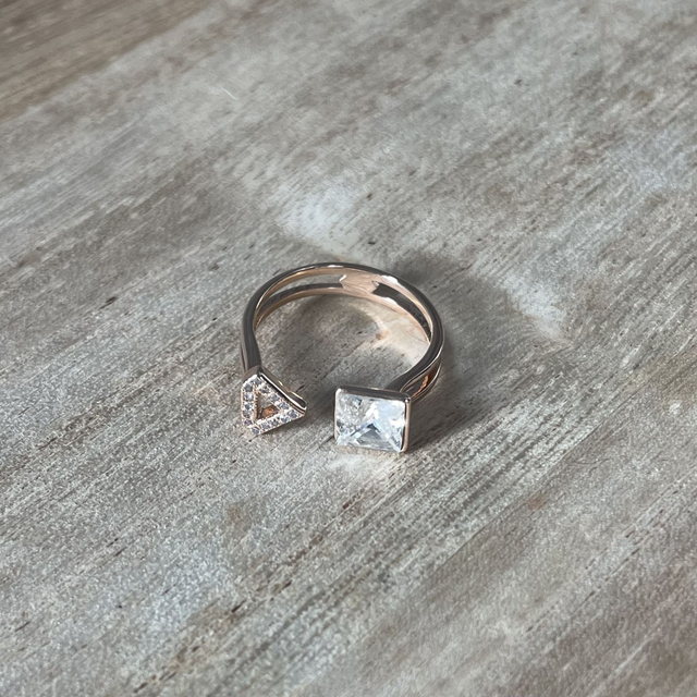 Bague Triangle Rosé 