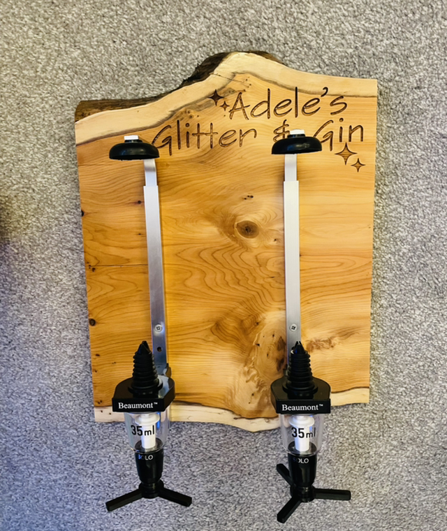 Wooden Gin Optics Board (personalised) 