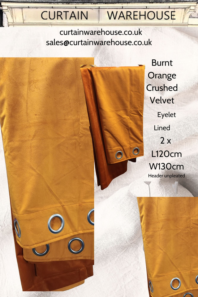 Dunelm Eyelet Golden Yellow Curtains - Long - Lined