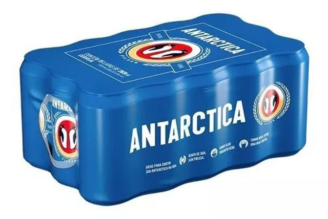 Cerveja Antarctica Pilsen Lata 269ml Com 15 Unidades