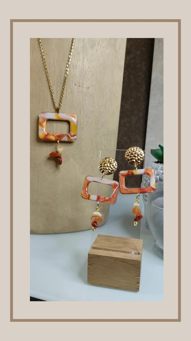 Parure sunset pop rectangle 