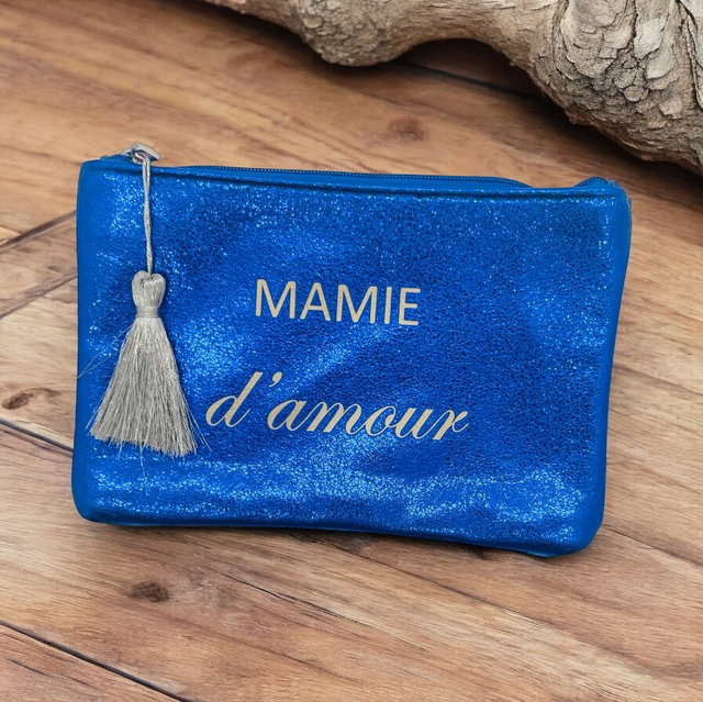 Pochette MAMIE d’amour bleue 
