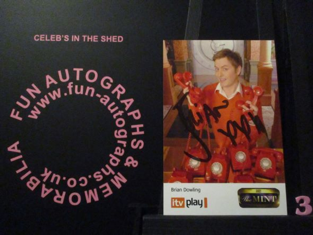 Brian Dowling Authentic Autographed The Mint 6x4 Cast Card (3)