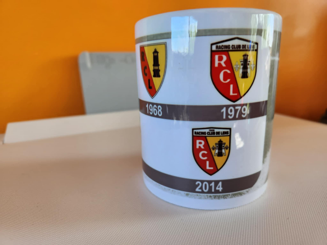 Mug personnalisée " Supporter RC Lens " 
