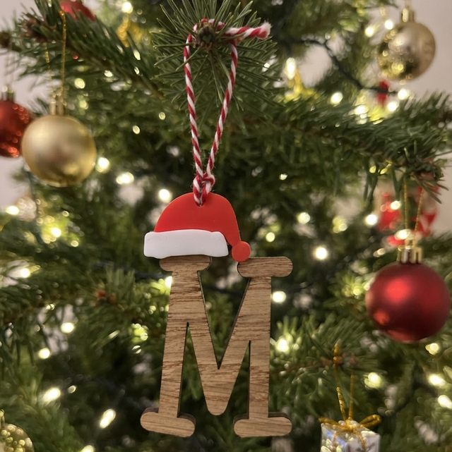 Personalised Wooden Christmas Tree Letter Ornaments