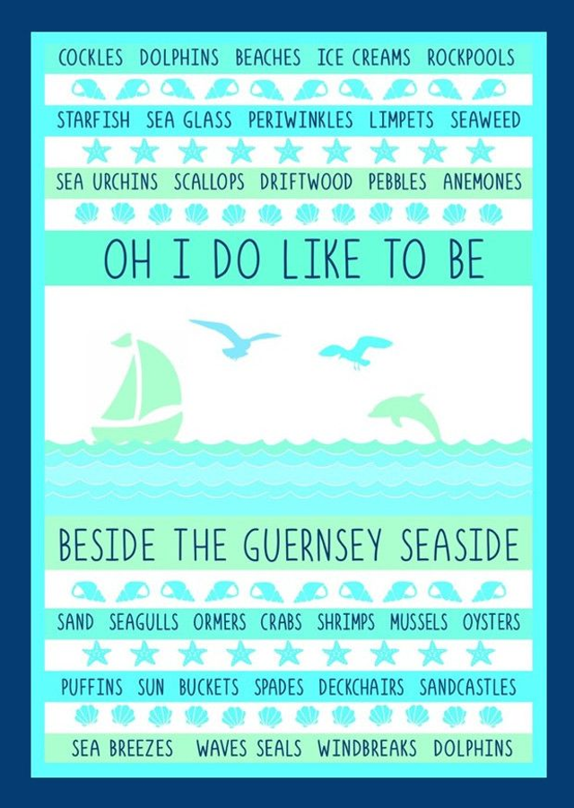 004 - NOTEPAD A6 - BESIDE THE GUERNSEY SEASIDE