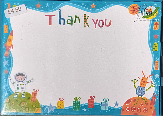 Space Thank You Notecards