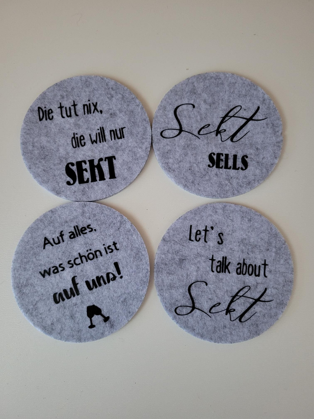 Untersetzer Sekt 