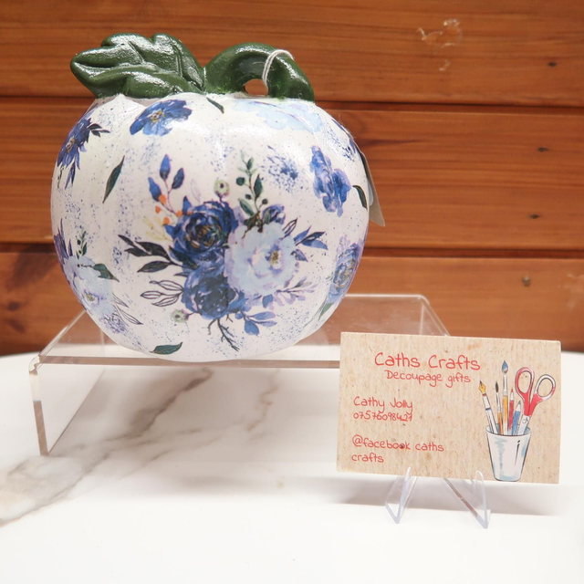 Decoupage Ceramic Pumpkin