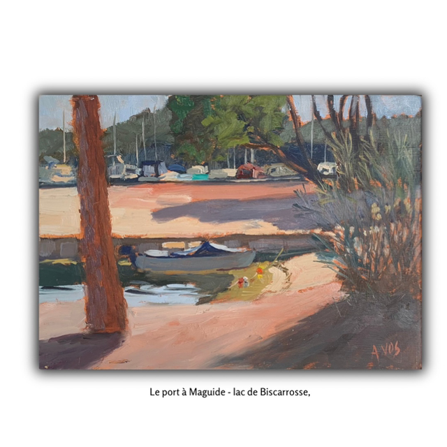 « Le port à Maguide » - lac de Biscarrosse