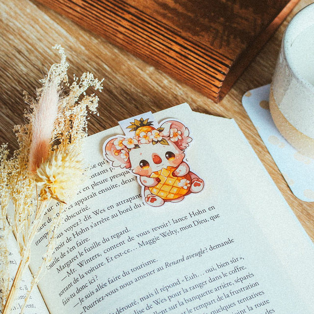 02 - Marque-Pages Magnétique - Koala Ananas