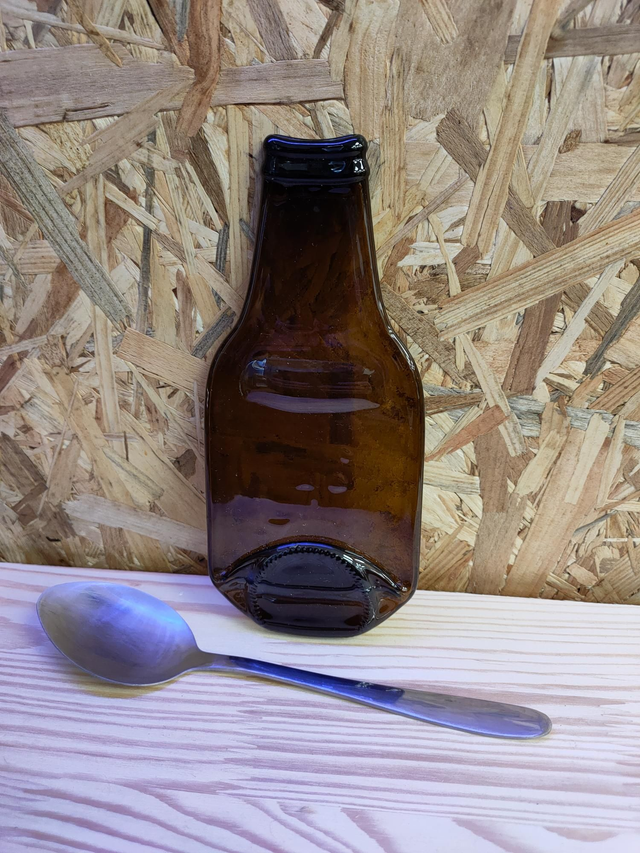 FLAUB_WEB002 Petite bouteille fondue marron