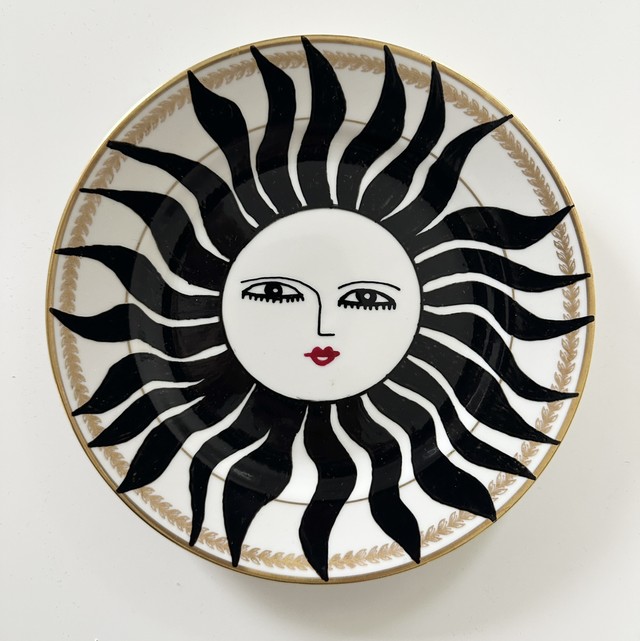 O Sole Mio- handpainted plate