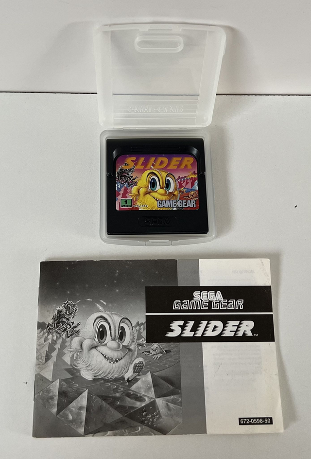 Sega Game Gear Game : Slider * incl. Manual *