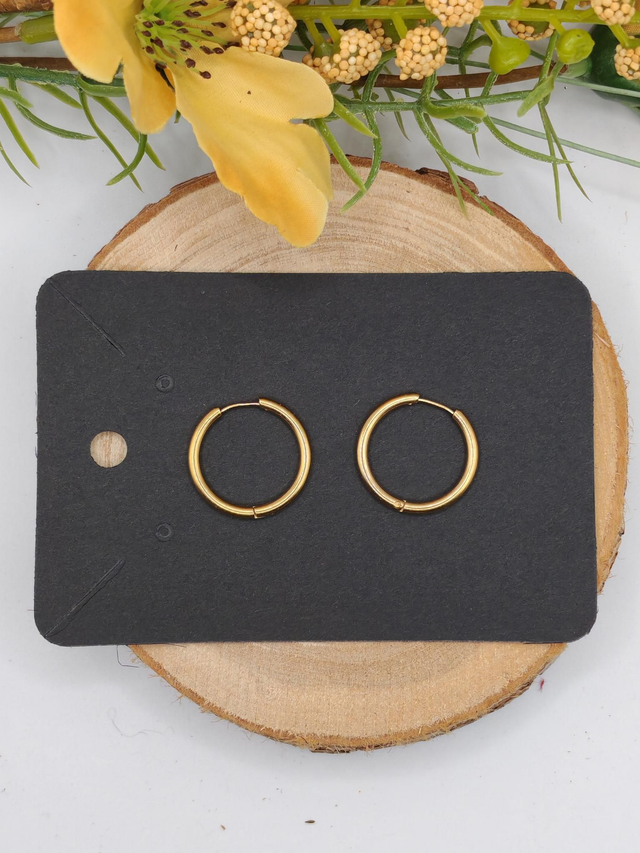 Créoles rondes dorées 