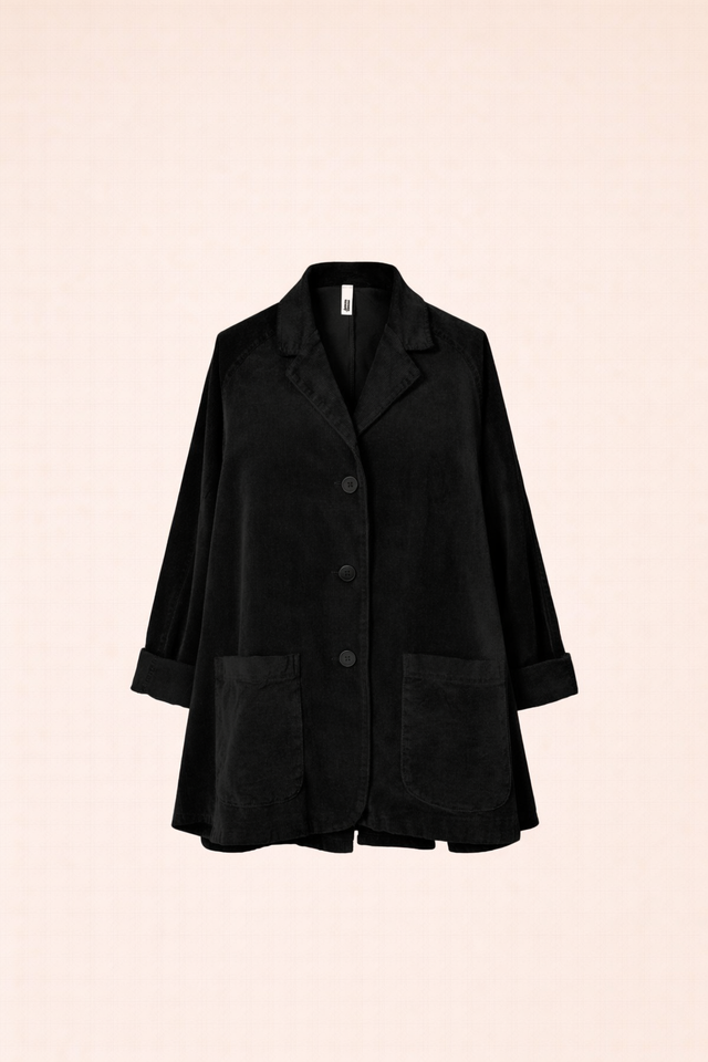 Giacca svasata velluto