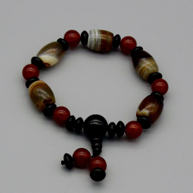 Bracelet mala tibétain en pierres naturelles