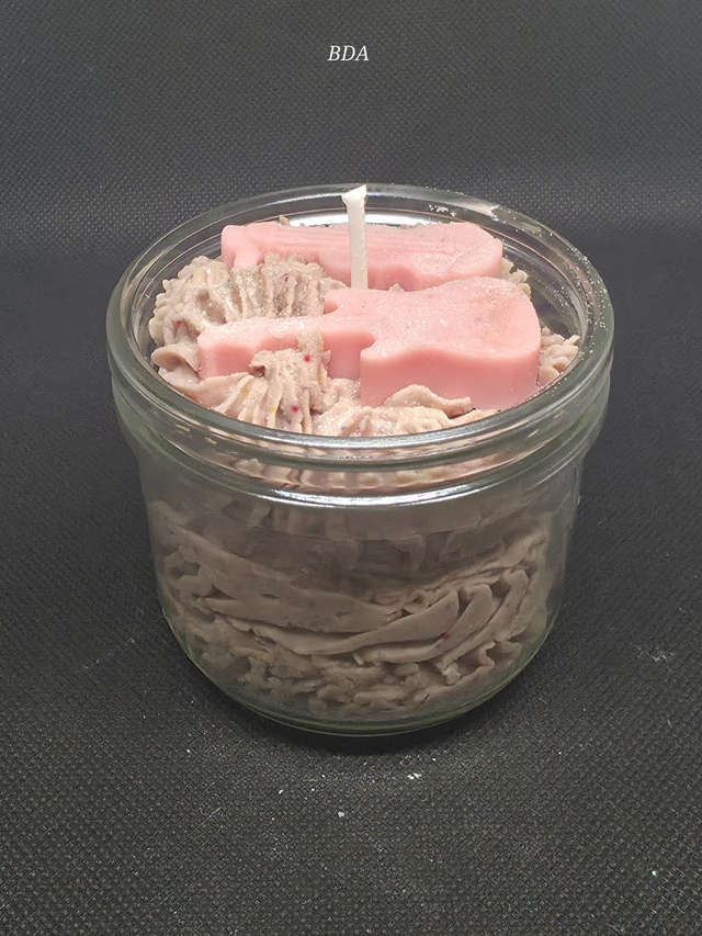 Bougies Rock'n'Roll Rose parfum Monoï Pêche