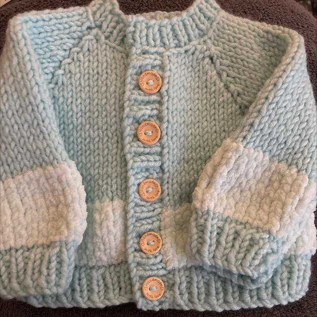 Mint chunky cardigan 6-12months 