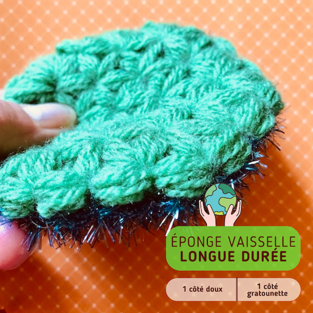Éponge à vaisselle éco-responsable