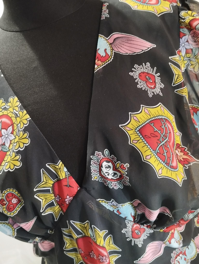 Robe Hell Bunny Amias Sacred Heart Swing T46