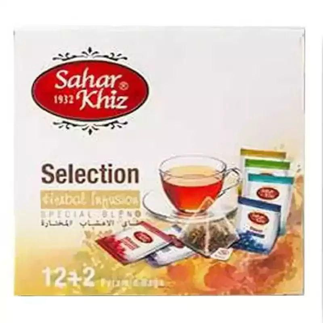 Sahar Khiz Rôzne druhy bylinkových Čajov 28 gr. (12+2 ks.)